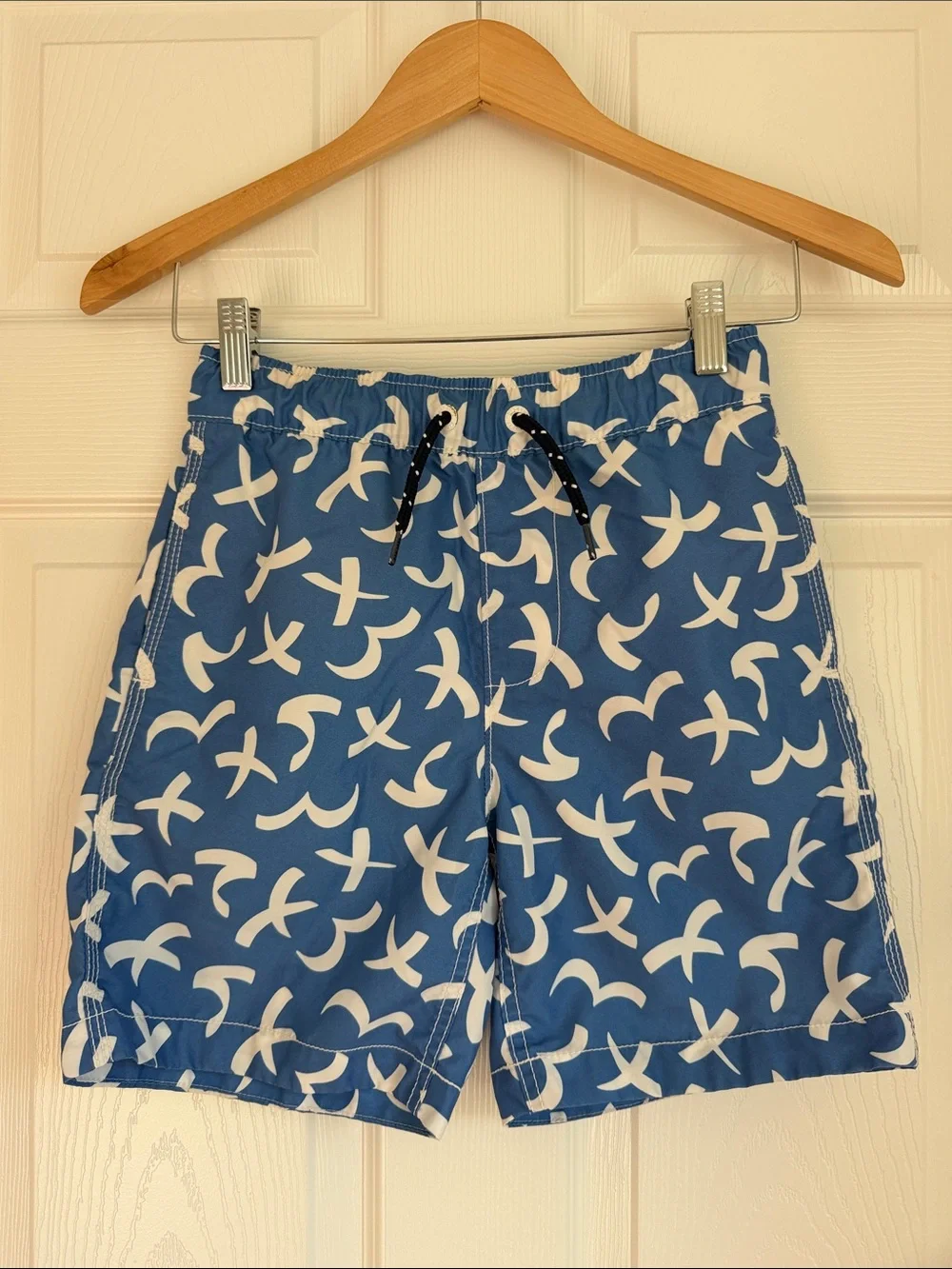 GAP Surf Boys Blue Print Swim Trunks Mesh Lined